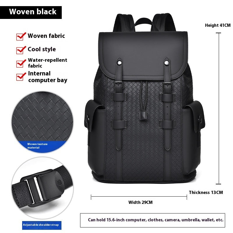 Curved Shoulder Strap Luxury Backpack