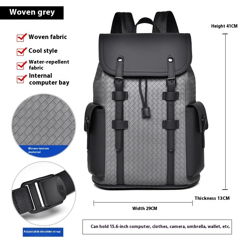 Curved Shoulder Strap Luxury Backpack